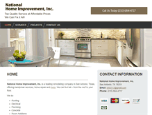 Tablet Screenshot of nationalhomeimprovementtexas.com